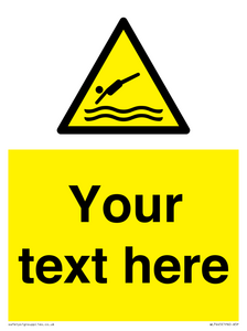 Custom Warning diving area